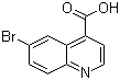 结构式 CAS# 160233-76-1, 6-溴-4-喹啉羧酸