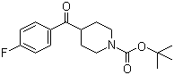 结构式 CAS# 160296-40-2, 4-(4-氟苯甲酰基)哌啶-1-甲酸叔丁酯