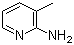 结构式 CAS# 1603-40-3, 2-氨基-3-甲基吡啶