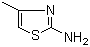 structure of CAS# 1603-91-4, 2-Amino-4-methylthiazole ;4-Metyl-2-thiazolamine