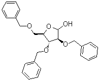 结构式 CAS# 160549-10-0, 2,3,5-三-O-(苯基甲基)-D-呋喃阿拉伯糖