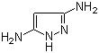 3,5-Diamino-1H-pyrazole molecular structure (CAS 16082-33-0)