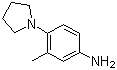 structure of CAS# 16089-43-3, 3-Methyl-4-(pyrrolidin-1-yl)aniline;N-(4-Amino-2-methylphenyl)pyrrolidine; 3-Methyl-4-(1-pyrrolidinyl)benzenamine