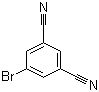 structure of CAS# 160892-07-9, 5-Bromo-1,3-benzenedicarbonitrile;5-Bromoisophthalonitrile