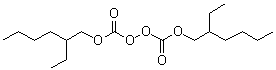Peroxydicarbonic acid bis(2-ethylhexyl) ester molecular structure (CAS 16111-62-9)