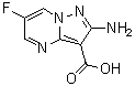 结构式 CAS# 1613191-77-7, 2-氨基-6-氟吡唑并[1,5-a]嘧啶-3-羧酸