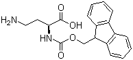 structure of CAS# 161420-87-7, Fmoc-L-2,4-Diaminobutyric acid;Fmoc-Dab-OH; (S)-2-(((9H-fluoren-9-yl)methoxy)carbonylamino)-4-aminobutanoic acid