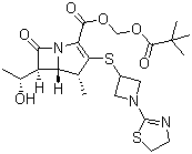 结构式 CAS# 161715-24-8, 替比培南匹伏酯