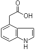 structure of CAS# 16176-74-2, 1H-Indole-4-acetic acid;Indol-4-yl-acetic acid; Indole-4-acetic acid