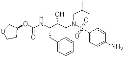 结构式 CAS# 161814-49-9, 安普那韦