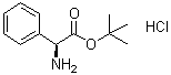结构式 CAS# 161879-12-5, (S)-苯基甘氨酸叔丁酯盐酸盐