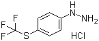 结构式 CAS# 162258-86-8, 4-(三氟甲硫基)苯肼盐酸盐