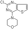 structure of CAS# 16234-15-4, 2-Chloro-4-(morpholin-4-yl)thieno[3,2-d]pyrimidine
