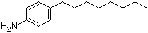 结构式 CAS# 16245-79-7, 4-辛基苯胺