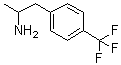 structure of CAS# 1626-74-0, 4-(Trifluoromethyl)amphetamine;P 1726; Trifluorex; Triflutamin; [1-Methyl-2-(4-trifluoromethylphenyl)ethyl]amine