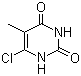 结构式 CAS# 1627-28-7, 6-氯胸腺嘧啶; 6-氯-5-甲基嘧啶-2,4(1H,3H)-二酮