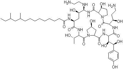 结构式 CAS# 162808-62-0, 卡泊芬净