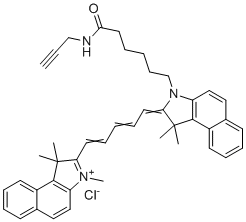 结构式 CAS# 1628790-37-3, 炔基-菁染料