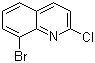 结构式 CAS# 163485-86-7, 8-溴-2-氯喹啉