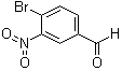 结构式 CAS# 163596-75-6, 4-溴-3-硝基苯甲醛