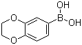 结构式 CAS# 164014-95-3, 苯并-1,4-二氧六环-6-硼酸