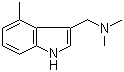 structure of CAS# 164119-81-7, 4-Methylgramine;3-(Dimethylaminomethyl)-4-methylindole