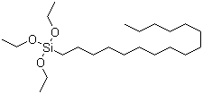 structure of CAS# 16415-13-7, Hexadecyltriethoxysilane
