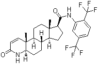 structure of CAS# 164656-23-9, Dutasteride;(5alpha,17beta)-N-{2,5-Bis(trifluoromethyl)phenyl}-3-oxo-4-azaandrost-l-ene-17-carboxamide