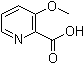 结构式 CAS# 16478-52-7, 3-甲氧基-2-吡啶羧酸
