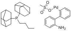 structure of CAS# 1651823-59-4, [2'-(amino-κN)[1,1'-biphenyl]-2-yl-κC][butylbis(tricyclo[3.3.1.13,7]dec-1-yl)phosphine](methanesulfonato-κO)-Palladium;cataCXium-A-Pd-G3