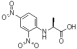 structure of CAS# 1655-52-3, N-(2,4-Dinitrophenyl)-L-alanine;N-(2,4-Dinitrophenyl)alanine; NSC 89605