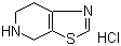structure of CAS# 165948-23-2, 4,5,6,7-Tetrahydrothiazolo[5,4-c]pyridine hydrochloride
