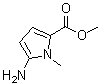 结构式 CAS# 166182-90-7, N-甲基-5-氨基-2-吡咯羧酸甲酯