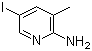 structure of CAS# 166266-19-9, 5-Iodo-3-methyl-2-pyridinamine;2-Amino-5-iodo-3-picoline
