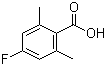 structure of CAS# 16633-50-4, 2,6-Dimethyl-4-fluorobenzoic acid