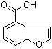 结构式 CAS# 166599-84-4, 4-苯并呋喃羧酸; 1-苯并呋喃-4-甲酸