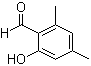 structure of CAS# 1666-02-0, 2-Hydroxy-4,6-dimethylbenzaldehyde;4,6-Dimethyl-2-hydroxybenzaldehyde; 4,6-Dimethylsalicylaldehyde; 6-Hydroxy-2,4-dimethylbenzaldehyde
