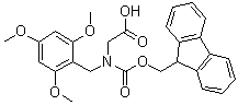 结构式 CAS# 166881-43-2, N-[芴甲氧羰基]-N-[(2,4,6-三甲氧基苯基)甲基]甘氨酸