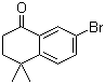 结构式 CAS# 166978-46-7, 7-溴-4,4-二甲基-1-四氢萘酮