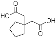 结构式 CAS# 16713-66-9, 1,1-环戊烷二乙酸; 3,3-四亚甲基戊二酸