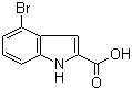 4-Bromo-2-indolecarboxylic acid molecular structure (CAS 16732-64-2)