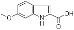 结构式 CAS# 16732-73-3, 6-甲氧基吲哚-2-羧酸