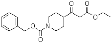 结构式 CAS# 167414-75-7, 3-(1-苄氧羰基哌啶-4-基)-3-氧代丙酸乙酯