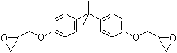 Bisphenol A diglycidyl ether molecular structure (CAS 1675-54-3)