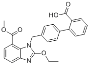 structure of CAS# 1675221-59-6, Azilsartan Impurity P;2-[4-[(2-ethoxy-7-methoxycarbonylbenzimidazol-1-yl)methyl]phenyl]benzoic acid