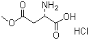 结构式 CAS# 16856-13-6, L-天冬氨酸-beta-甲酯盐酸盐