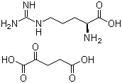 结构式 CAS# 16856-18-1, L-精氨酸 alpha-酮戊二酸盐