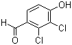 结构式 CAS# 16861-22-6, 2,3-二氯-4-羟基苯甲醛