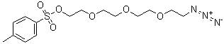 结构式 CAS# 168640-82-2, 11-叠氮基-3,6,9-三氧杂十一烷基对甲苯磺酸酯