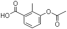 结构式 CAS# 168899-58-9, 2-甲基-3-乙酰氧基苯甲酸; 3-乙酰氧基-2-甲基苯甲酸